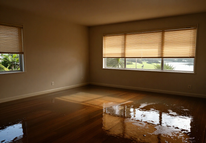 Wet carpet and subfloor in a Malabar commercial space